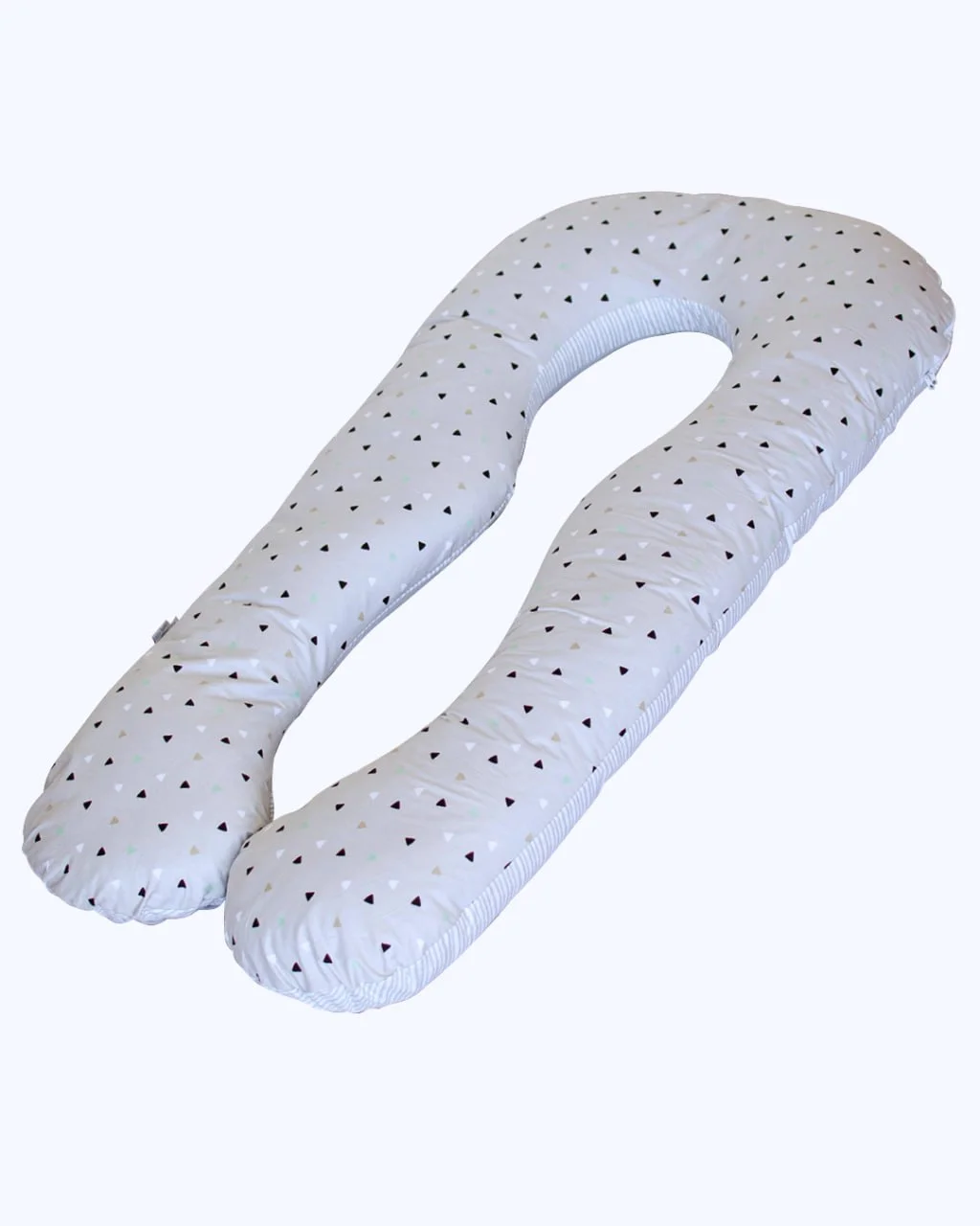 Подушка для вагітних П-подібна Бебі Верес ''Трикутнички-смужки'' (140*75*15)