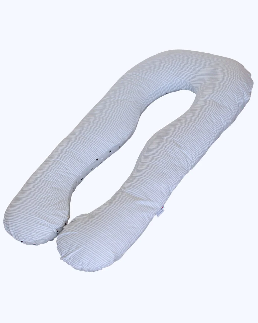 Подушка для вагітних П-подібна Бебі Верес ''Трикутнички-смужки'' (140*75*15)