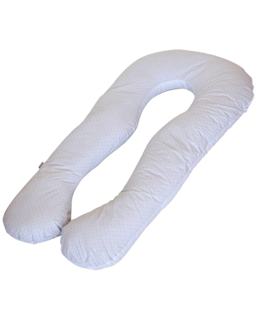 Подушка для вагітних П-подібна Бебі Верес ''Сіра в крапочки'' (140*75*15)